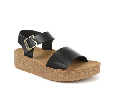 Dr. Scholl's Happy Lucky Wedge Platform Sandal In Black