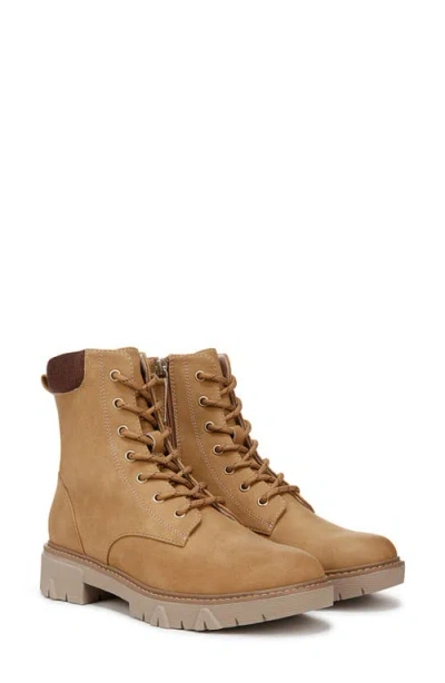 Dr. Scholl's Headstart Lace-up Combat Boot In Tan