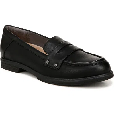 Dr. Scholl's Women's Hello Slip On Penny Loafers In Black Faux Leather