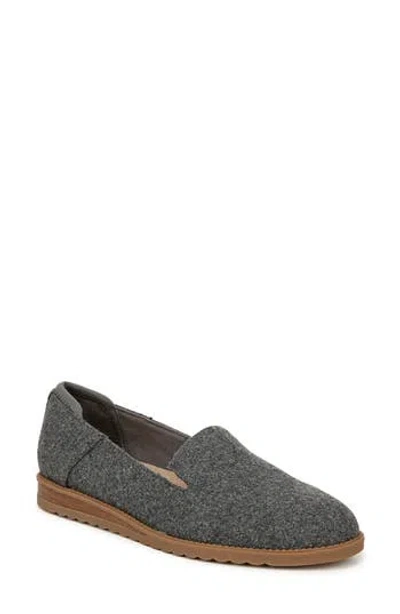 Dr. Scholl's Women's Jetset Loafers In Charcoal Wool Blend Fabric