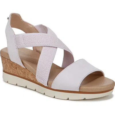 Dr. Scholl's Just Cute Platform Wedge Sandal In Lavender