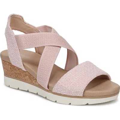 Dr. Scholl's Just Cute Platform Wedge Sandal In Pink