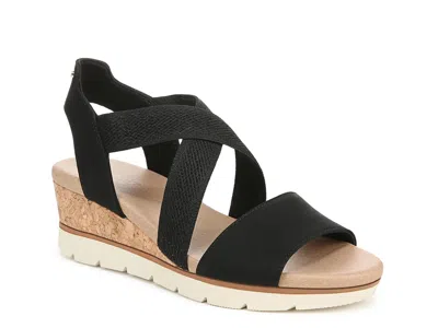 Dr. Scholl's Just Cute Wedge Sandal In Black