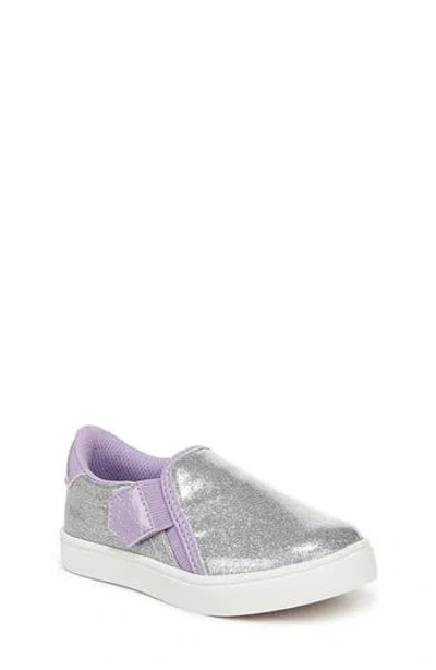 Dr. Scholl's Kids' Madison Sneaker In Silver Grey Faux Leather
