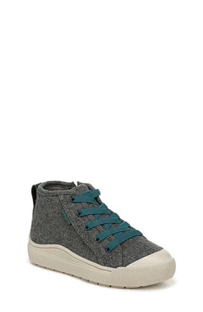 Dr. Scholl's Kids' Time Off High Top Sneaker In Charcoal Faux Leather