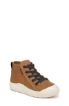 Dr. Scholl's Kids' Time Off High Top Sneaker In Honey Faux Leather