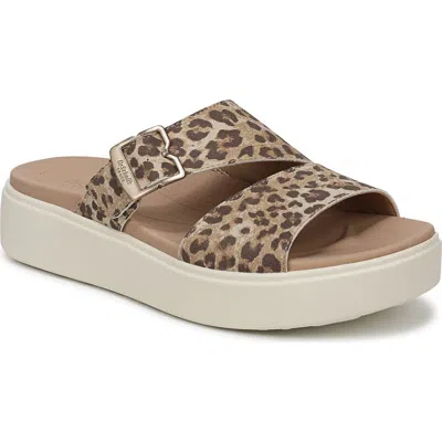 Dr. Scholl's Madison Cloud Slide Sandal In Animal Print