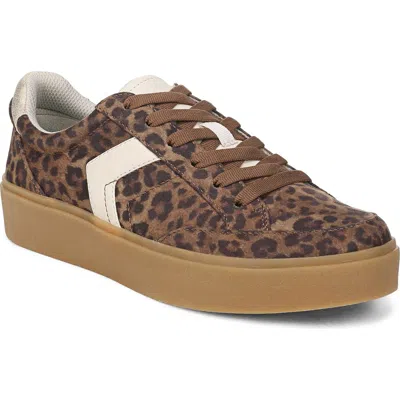 Dr. Scholl's Madison Lace Platform Sneaker In Brown
