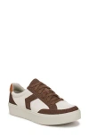 Dr. Scholl's Women's Madison-lace Closed Round Toe Lace Up Platform Sneakers In White/brown
