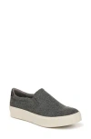 Dr. Scholl's Women's Madison-up Slip On Sneakers In Charcoal Wool Blend Fabric