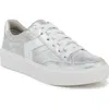 Dr. Scholl's Women's Madison-lace Sneakers In Silver Faux Leather
