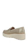 Dr. Scholl's Nice Day Max Wedge Platform Penny Loafer In Gold