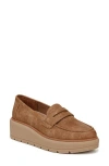 Dr. Scholl's Women's Nice Day Max Platform Lug Sole Loafers In Honey Brown