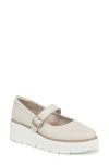 Dr. Scholl's Women's Nice Day Max Mary Jane Platform Loafer In Off White Faux Leather