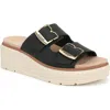 Dr. Scholl's Women's Nice Day Max Og Slide Wedge Sandals In Black