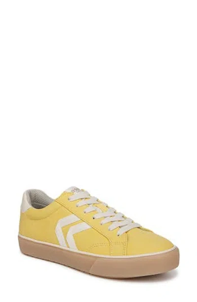 Dr. Scholl's Women's Offline Lace Up Sneakers In Sunset Yellow Faux Leather