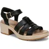 Dr. Scholl's Oh Kay Ankle Strap Platform Sandal In Black