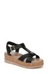 Dr. Scholl's Women's Once Again T-strap Wedge Sandals In Black