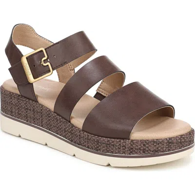 Dr. Scholl's Once Twice Espadrille Sandal In Brown