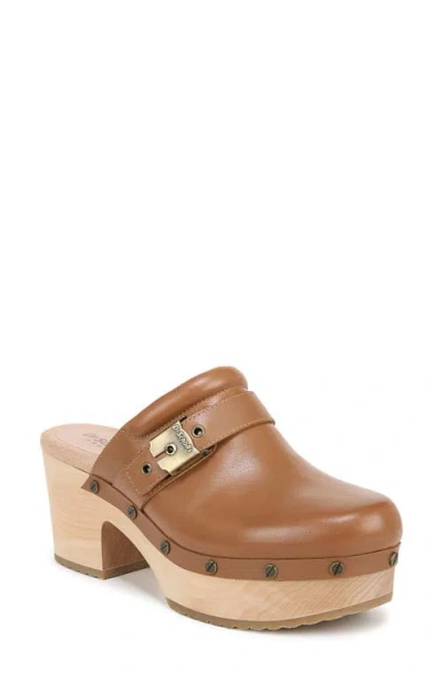 Dr. Scholl's Women's Original Joy Platform Clogs In Saddle Tan Leather