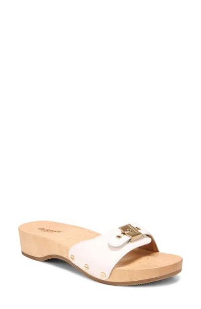 Dr. Scholl's Original Collection Platform Slide Sandal In White