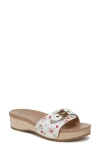 Dr. Scholl's Women's Original Too Slide Platform Sandals In White Multi