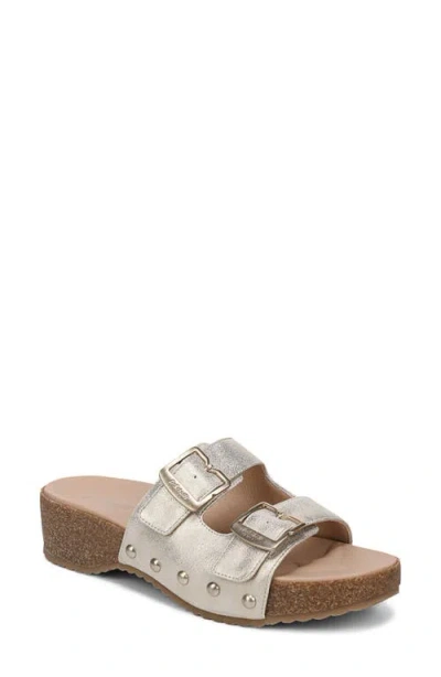 Dr. Scholl's Originalflex Platform Slide Sandal In Gold