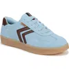 Dr. Scholl's Women's X Milk Bar Rebel Sport Low Profile Lace Up Sneakers In Blue,brown Suede,leather