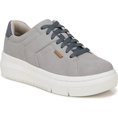 Dr. Scholl's Women's Sadie Platform Sneakers In Grey Faux Leather