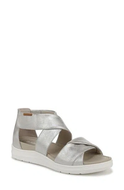Dr. Scholl's Time Off Fun Sandal In Silver