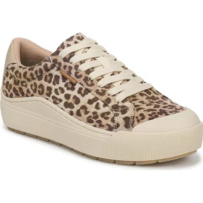 Dr. Scholl's Time Off Platform Sneaker In Animal Print