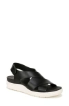 Dr. Scholl's Women's Time Off Sea Slingback Wedge Sandals In Black