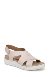Dr. Scholl's Women's Time Off Sea Slingback Wedge Sandals In Blush