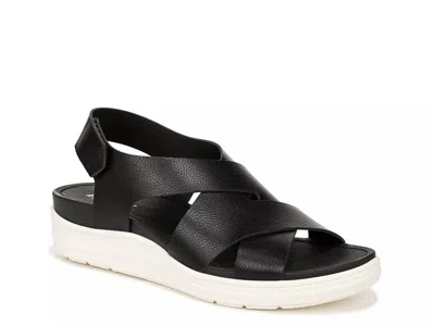 Dr. Scholl's Time Off Sea Wedge Sandal In Black