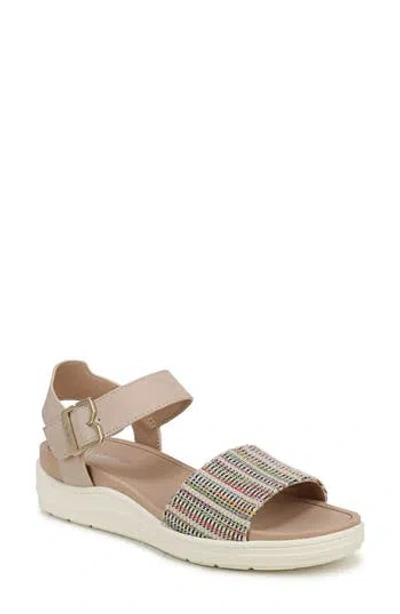 Dr. Scholl's Time Off Sky Ankle Strap Platform Sandal In Multi