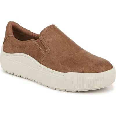 Dr. Scholl's Time Off Slip-on Sneaker In Light Honey Faux Leather