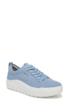 Dr. Scholl's Women's Time Off Knit Lace Up Platform Sneakers In Blue Knit