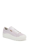Dr. Scholl's Women's Time Off Lace Up Platform Sneakers In Lavender Tint Canvas