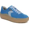 Dr. Scholl's Women's Time Off Win Lace Up Platform Sneakers In Beatboxing Blueberry Microfiber