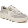 Dr. Scholl's Women's Time Off Win Lace Up Platform Sneakers In Oyster Faux Leather,microfiber