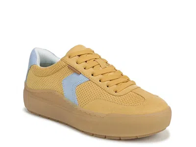 Dr. Scholl's Time Off Win Platform Sneaker In Yellow