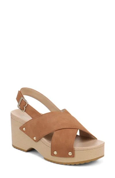 Dr. Scholl's Weslee Slingback Platform Sandal In Brown