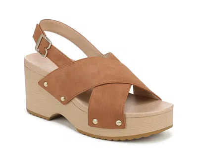 Dr. Scholl's Weslee Wedge Sandal In Brown