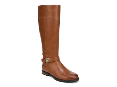 Dr. Scholl's Wide Width Hello Rider Riding Boot In Brown