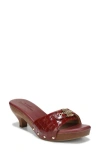 Dr. Scholl's X Favorite Daughter Heartbreak Kitten Heel Sandal In Wine