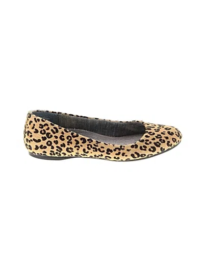 Pre-owned Dr. Scholl's Flats In Tan