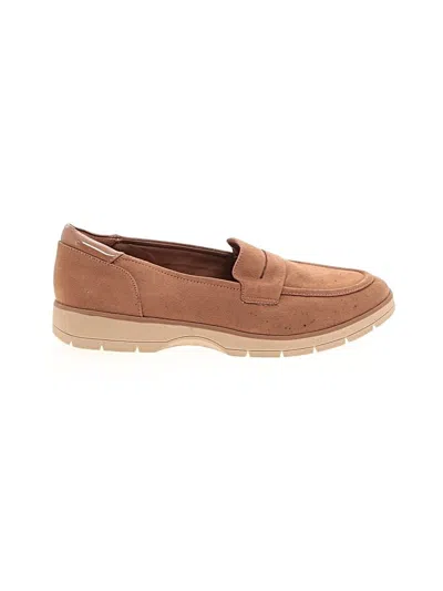 Pre-owned Dr. Scholl's Flats In Tan
