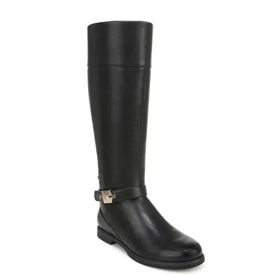 Dr. Scholl's Dr Scholls Hello Rider J0997s1002 Womensblack Wide Calf Riding Boots Zogg3097 In Black