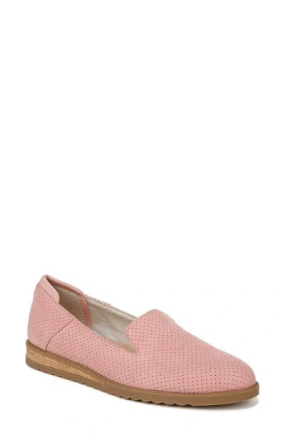 Dr. Scholl's Jetset Wedge Loafer In Rose Pink Microfiber