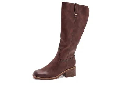 Dr. Scholl's Joplin Riding Tall Boots Women's Boots Dark Umber: 10 M, Synthetic